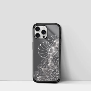 IPhone Glass Case Zetangle Design 1