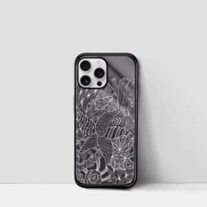 IPhone Glass Case Zetangle Design One